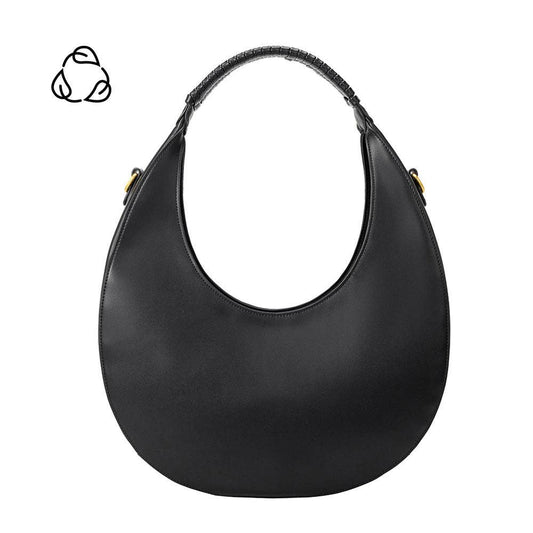 Danni Recycled Vegan Shoulder Bag in Black