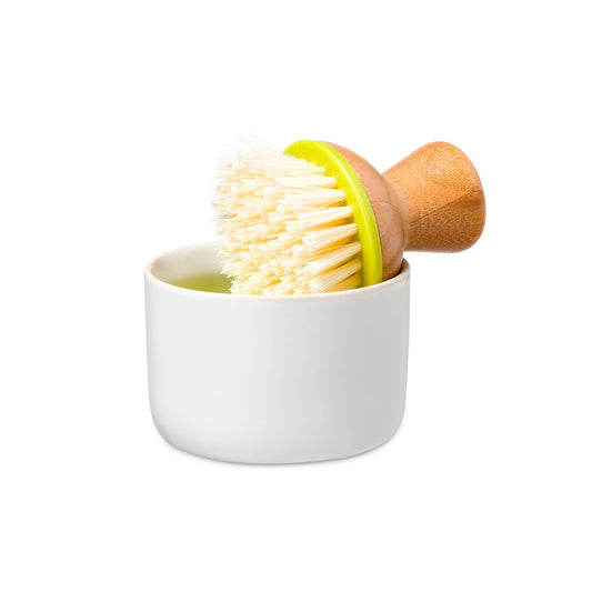 Bamboo Brush and Bubble Up Dish Set