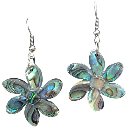 Abalone Flower Earrings