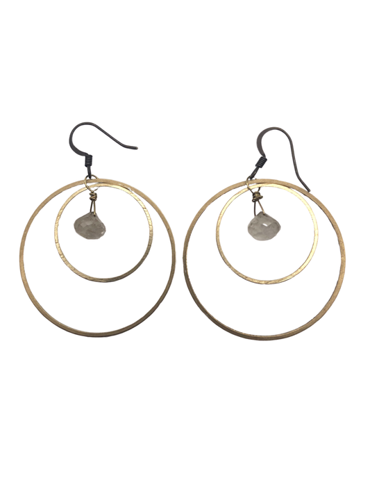 Roseau Earrings Rutilated Quartz