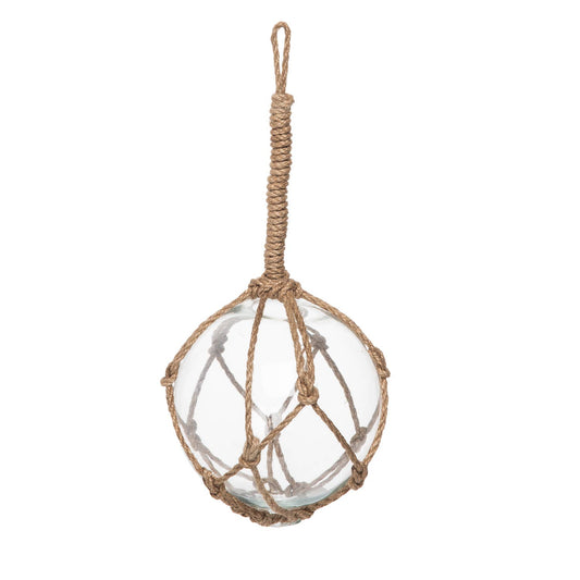 Clear Glass Fishing Buoy with Rope