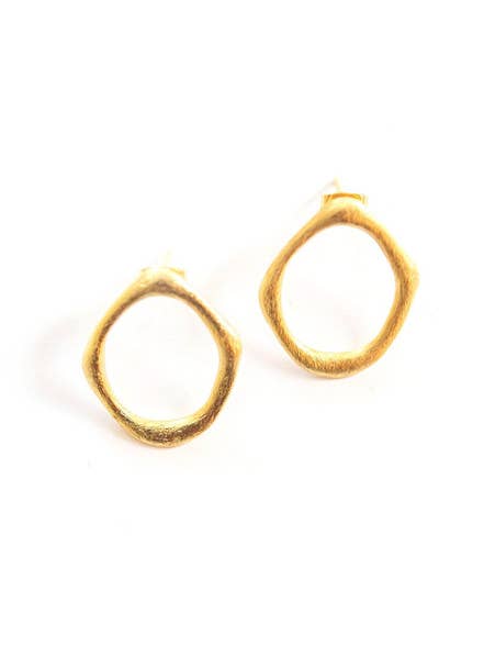 Abstract XL Studs - Brass